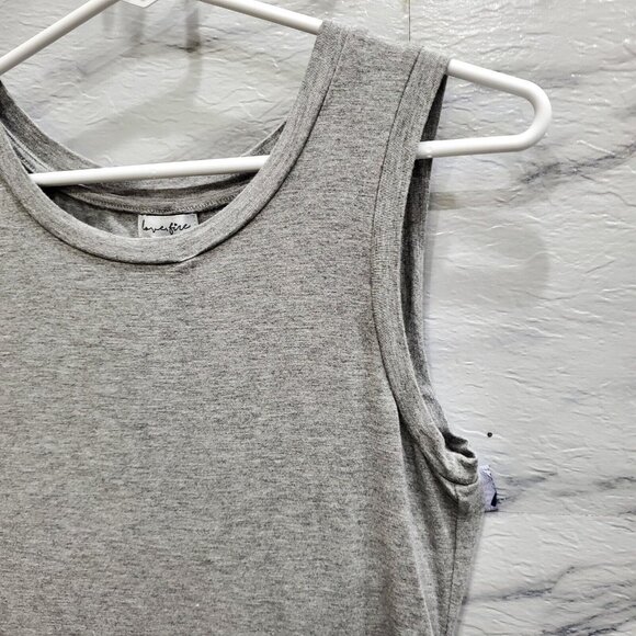 Love Fire Dress Women's Size XS Multicolor Striped Short Length Ruched Side - Picture 2 of 10